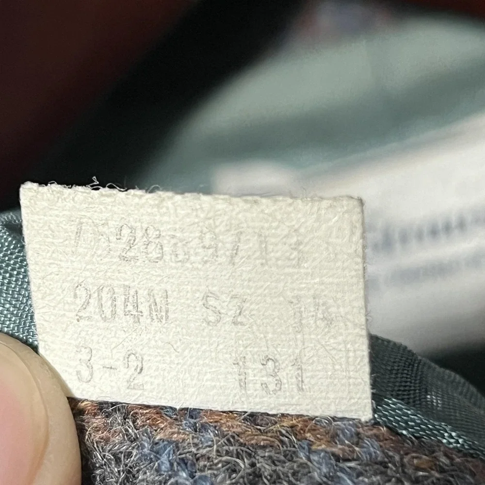 Vintage Levi Strauss & Co. Blazer Womens 14 Gray Wool Tweed Herringbone Lined - Picture 3 of 8